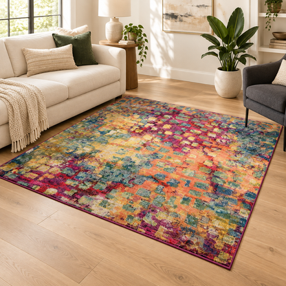 ColorMagic™ Blue Wave Rug