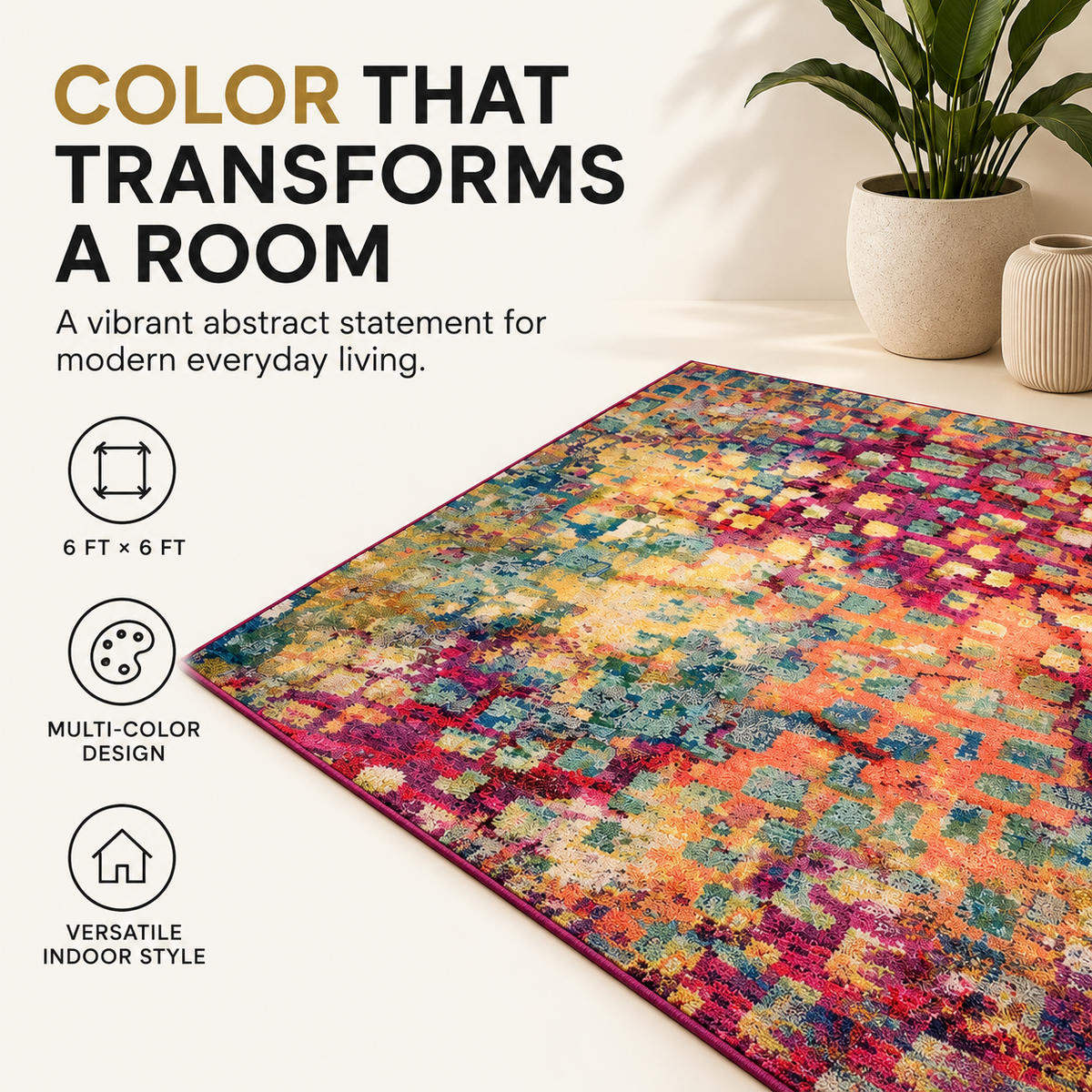 ColorMagic™ Blue Wave Rug
