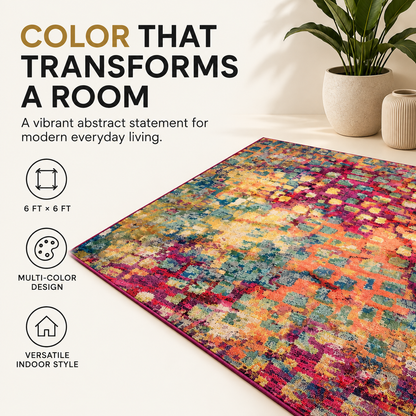 ColorMagic™ Blue Wave Rug