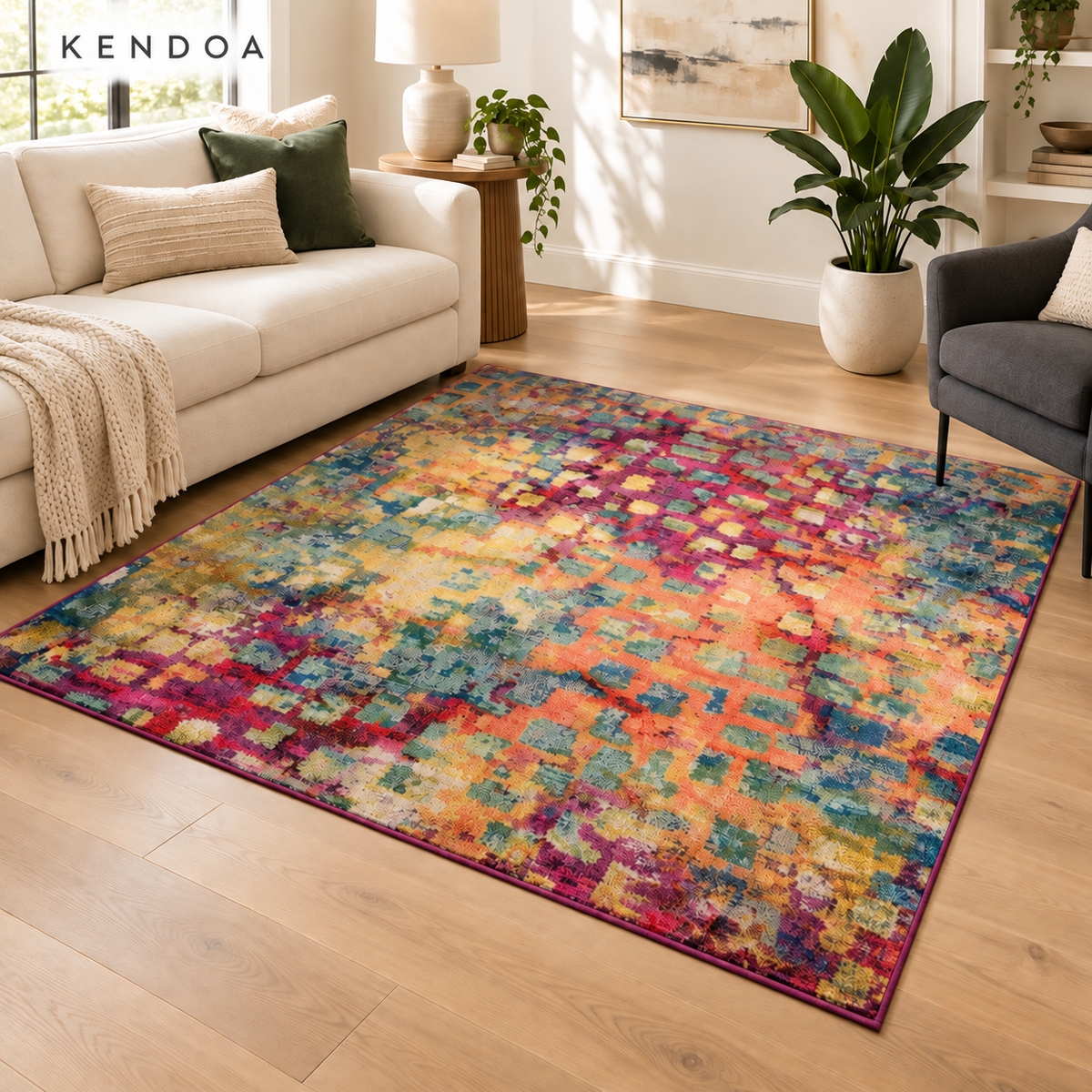 ColorMagic™ Blue Wave Rug